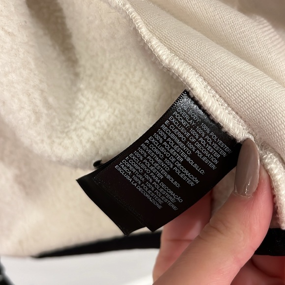 Dunraven Sherpa Crop Women's Light Jacket Off White The North Face size small - Picture 6 of 9